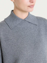 Maglia con collo alto con spacco in Super Soft Neri Donna - Ragno