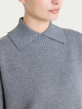 Maglia con collo alto con spacco in Super Soft Neri Donna - Ragno