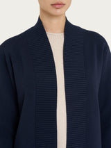 Cárdigan abierto «Super Soft» azul para mujer - Ragno