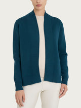 Cardigan aperto in Super Soft Blu Donna - Ragno