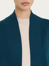 Cardigan aperto in Super Soft Blu Donna - Ragno