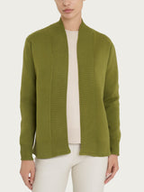 Cardigan aperto in Super Soft Verdi Donna - Ragno