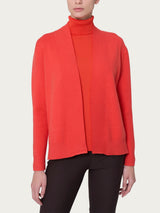 Cardigan aperto in Super Soft Rossi Donna - Ragno
