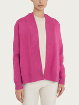 Cardigan aperto in Super Soft Rosa Donna - Ragno