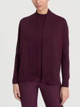 Cardigan aperto in Super Soft Viola Donna - Ragno