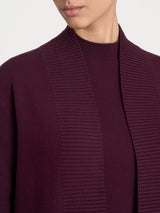 Cardigan aperto in Super Soft Viola Donna - Ragno