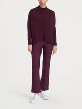 Cardigan aperto in Super Soft Viola Donna - Ragno