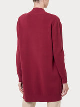Cardigan lungo aperto in Super Soft Rossi Donna - Ragno