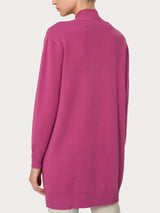 Cardigan lungo aperto in Super Soft Rosa Donna - Ragno