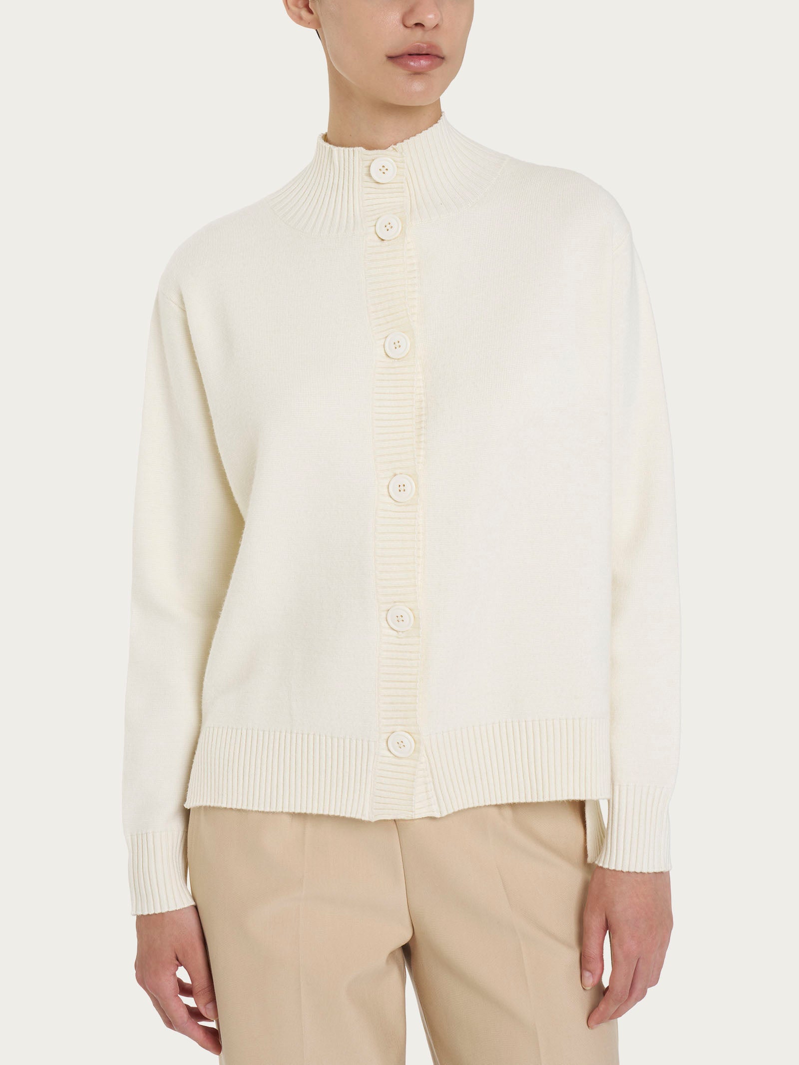 A.T. Soft Textured Open Cardigan-model 189218