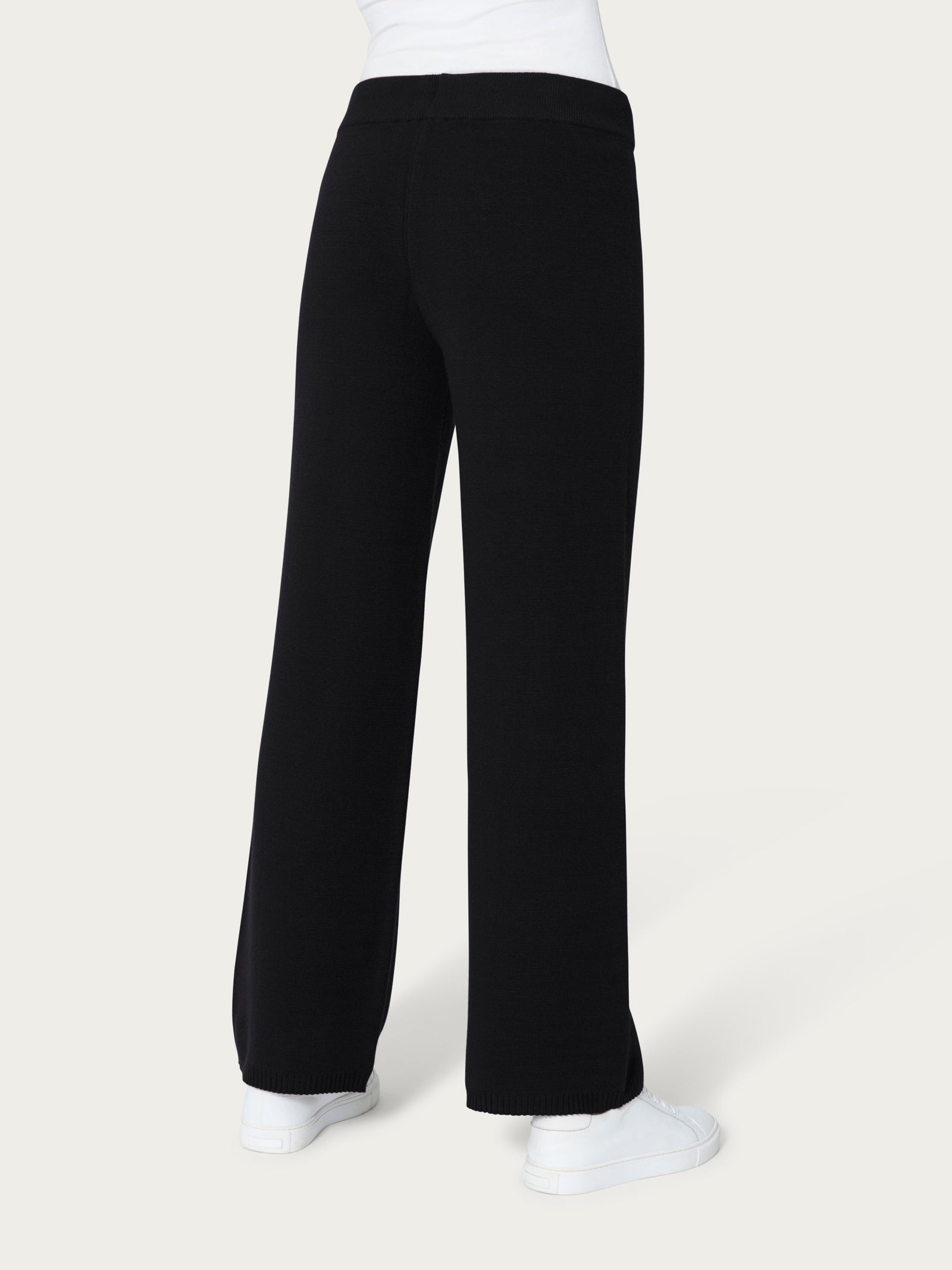 Pantalone ampio in Super Soft Neri Donna - Ragno