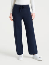 Pantalone ampio in Super Soft Blu Donna - Ragno