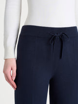 Pantalone ampio in Super Soft Blu Donna - Ragno