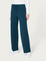 Pantalone ampio in Super Soft Blu Donna - Ragno