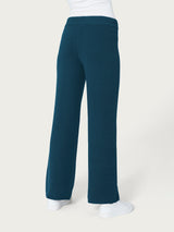 Pantalone ampio in Super Soft Blu Donna - Ragno