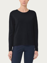 Maglia asimmetrica con girocollo Four Seasons Neri Donna - Ragno