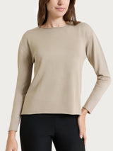 Maglia asimmetrica con girocollo Four Seasons Grigi Donna - Ragno