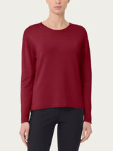 Maglia asimmetrica con girocollo Four Seasons Rossi Donna - Ragno