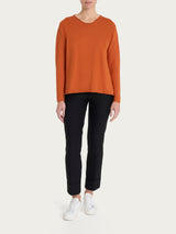 Maglia asimmetrica con girocollo Four Seasons Arancioni Donna - Ragno