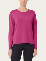 Maglia asimmetrica con girocollo Four Seasons Rosa Donna - Ragno