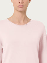 Maglia asimmetrica con girocollo Four Seasons Rosa Donna - Ragno