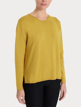 Maglia asimmetrica con girocollo Four Seasons Gialli Donna - Ragno