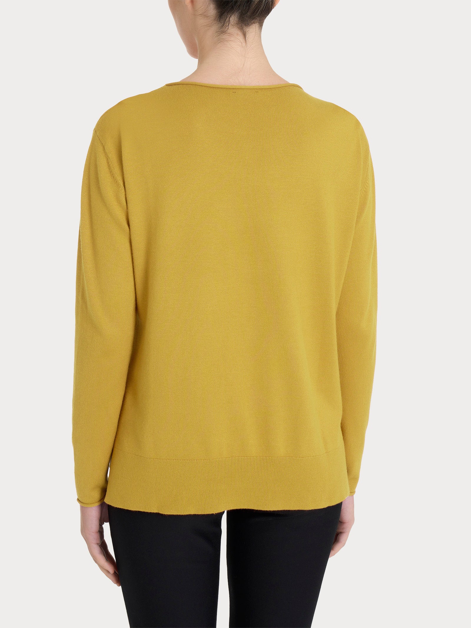 Maglia asimmetrica con girocollo Four Seasons Gialli Donna - Ragno