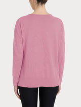 Maglia asimmetrica con girocollo Four Seasons Rosa Donna - Ragno