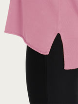 Maglia asimmetrica con girocollo Four Seasons Rosa Donna - Ragno