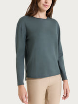 Maglia asimmetrica con girocollo Four Seasons Grigi Donna - Ragno