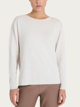 Maglia asimmetrica con scollo a barchetta Four Seasons Bianchi Donna - Ragno