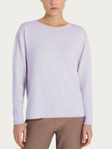 Maglia asimmetrica con scollo a barchetta Four Seasons Rosa Donna - Ragno