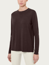 Maglia girocollo con perline in Merino Soft - - Ragno