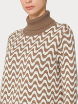 Dolcevita corto in filato Winter Cotton Marroni Donna - Ragno