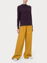 Maglia girocollo Punto Riso Tartan in Super Soft - - Ragno