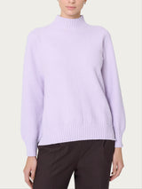 Lupetto Punto Riso in Super Soft Viola Donna - Ragno