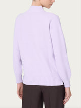 Lupetto Punto Riso in Super Soft Viola Donna - Ragno