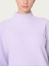 Lupetto Punto Riso in Super Soft Viola Donna - Ragno