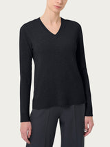 Maglia con scollo a V in cashmerino - - Ragno