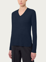 Maglia con scollo a V in cashmerino - - Ragno