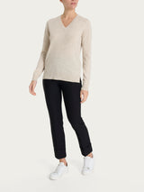 Maglia con scollo a V in cashmerino - - Ragno