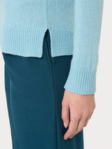 Maglia girocollo in cashmerino Azzurri Donna - Ragno