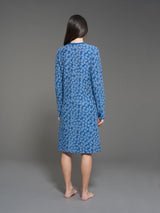 Camicia da notte a serafino in interlock di cotone - - Ragno