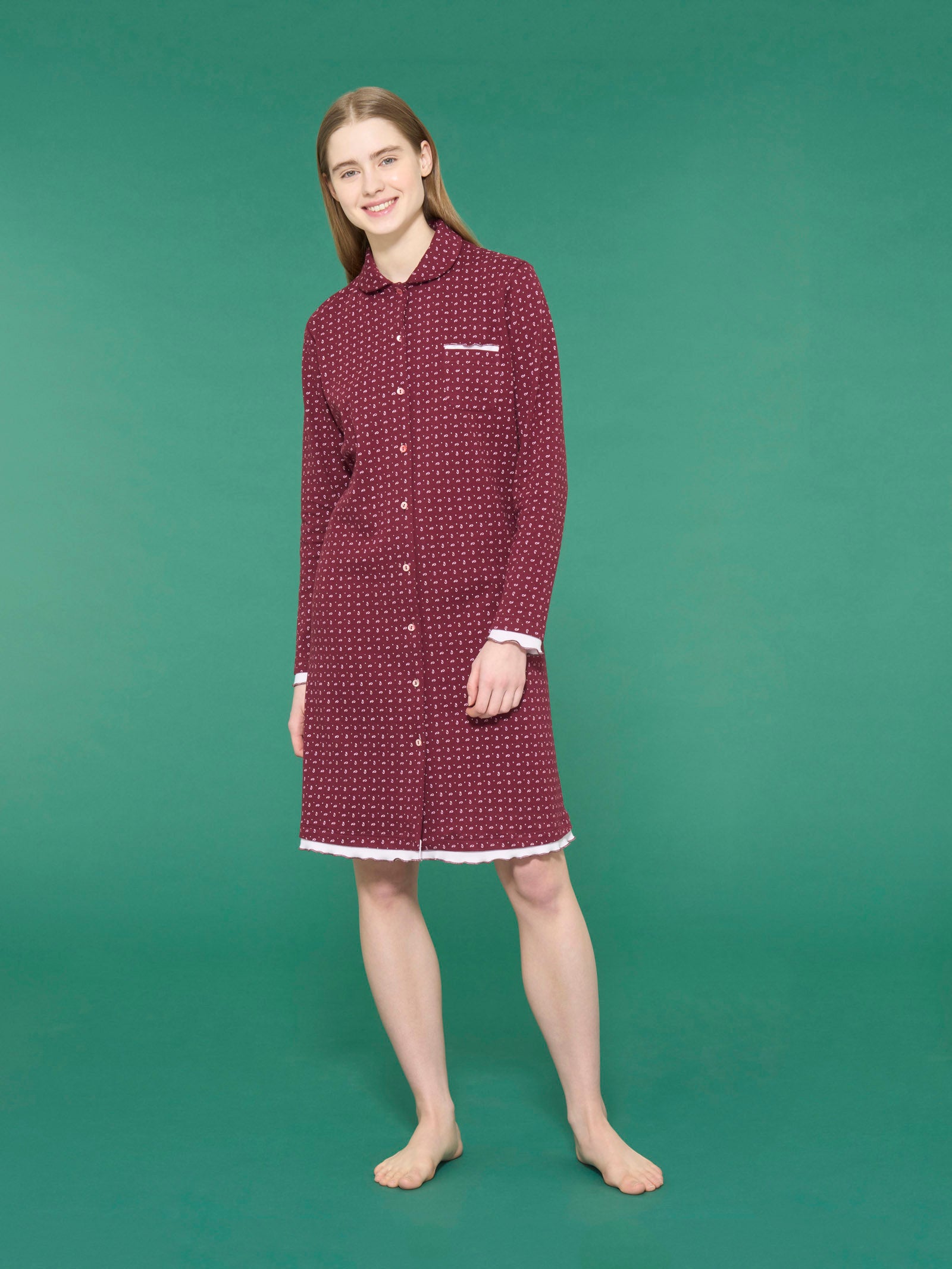 Schiesser FINE INTERLOCK - Camicia da notte - dunkelblau/blu Schiesser FINE INTERLOCK - Camicia da notte - dunkelblau/blu