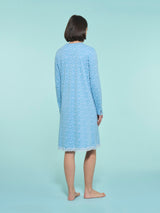 Camicia da notte in interlock di cotone - - Ragno