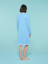 Camicia da notte aperta in interlock di cotone - - Ragno