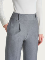 Pantalone ampio con tasche e pinces in Compact Neri Donna - Ragno