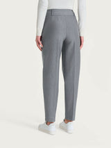 Pantalone a carota con tasche e pinces in Compact Neri Donna - Ragno
