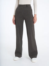 Pantalone a palazzo con tasche in tessuto Eco Jacquard - - Ragno