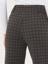 Pantalone a carota in tessuto Eco Jacquard Marroni Donna - Ragno